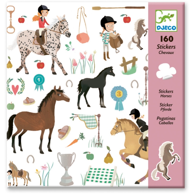 160 Pegatinas - Caballos 