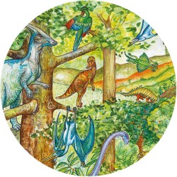 Puzzle de observacin de dinosaurios  +  folleto - 100 piezas. n1