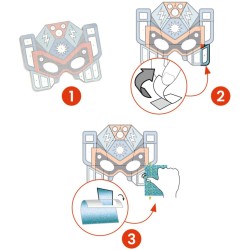 4 mscaras de superhroe para metalizar. n1