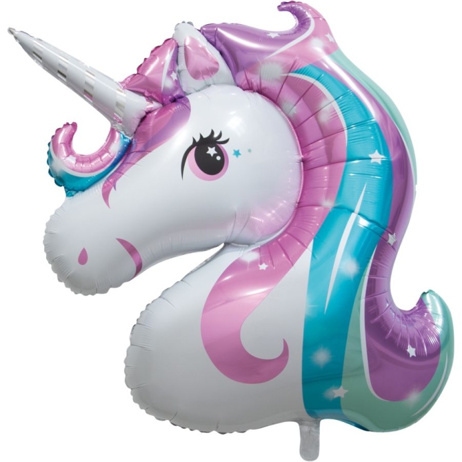 Globo Gigante Unicornio Rosa - 115 cm 