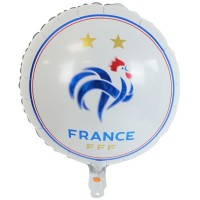 Ballon Aluminium Hlium - Foot FFF -  45 cm