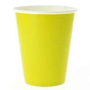 8 vasos compostables verde lima