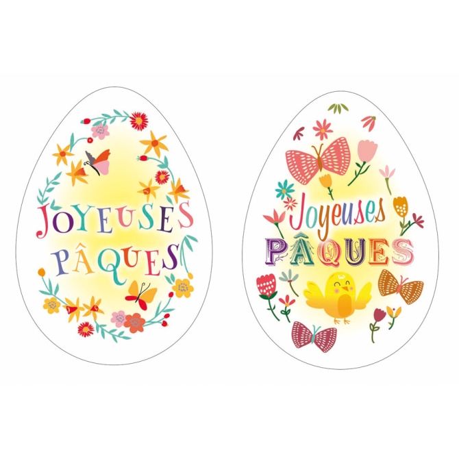 2 Huevos de Pascua Felices - Sin Levadura 