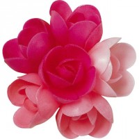 6 Rosas Pequeas (4 cm) Sin Levadura - Sabores Frutos Rojos