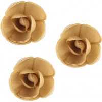 3 Rosas Pequeas de Caf Orgnico (4 cm) - Azyme