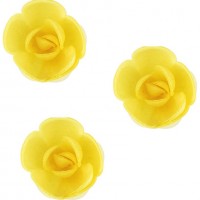 3 Rosas Amarillas Pequeas Ecolgicas (4 cm) - Azyme