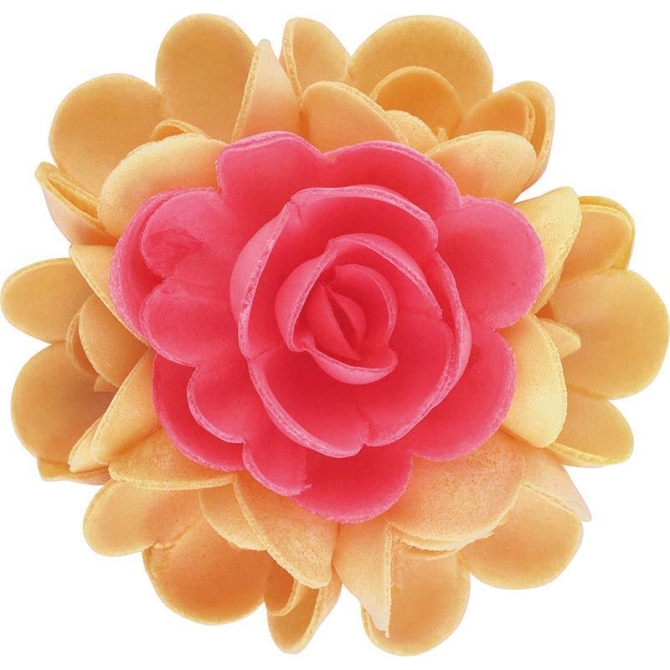 1 Ramo de Rosas Rojas y Naranjas (10 cm) - Azyme 