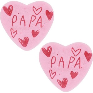 2 Papa Corazones (4,2 x 3,9 cm) - Sin Levadura