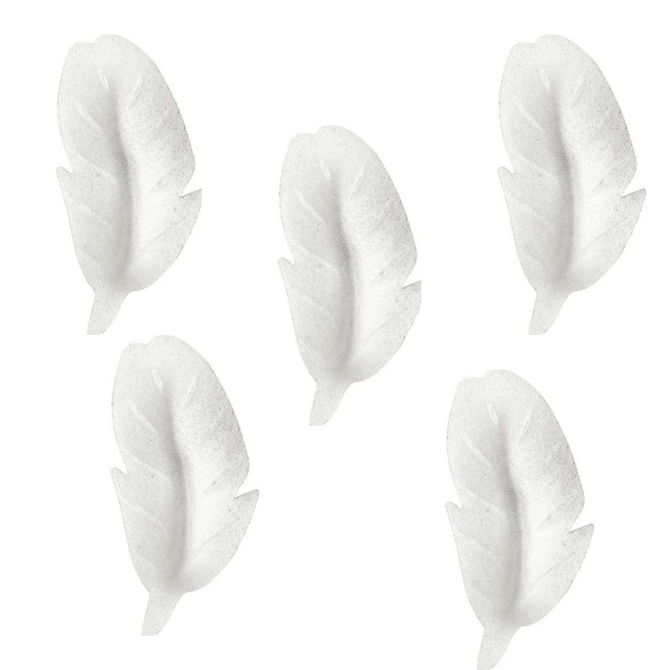 5 Plumas Pequeas (4, 6 cm) - Sin Levadura 