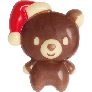 2 Ositos de Navidad (3,6 cm) - Chocolate Blanco