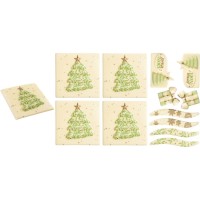 2 kits especiales de troncos en relieve para ramas en forma de estrella - Chocolate blanco