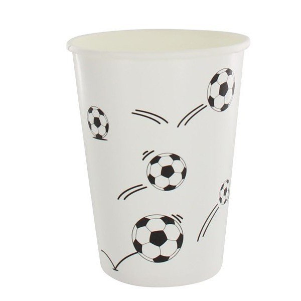 10 vasos de aficionados al ftbol 