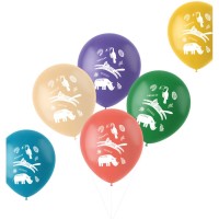 Contiene : 1 x 6 Globos Zoo Party