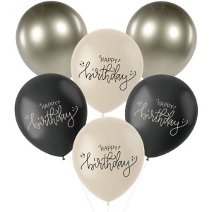 Ramo 6 Globos - Crema Negro