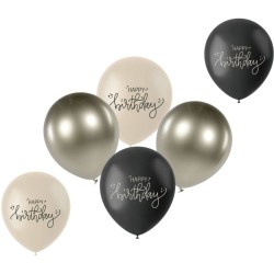 Ramo 6 Globos - Crema Negro. n1