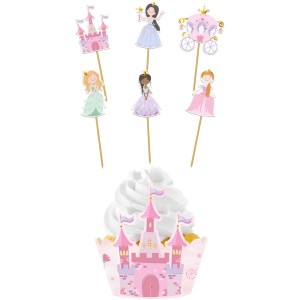 Set de 12 decoraciones para cupcakes - Pretty Princess