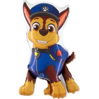 Globo Helio Aluminio Patrulla Canina - Chase 78 cm