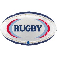 Globo Gigante de Helio de Aluminio - Rugby 50 cm