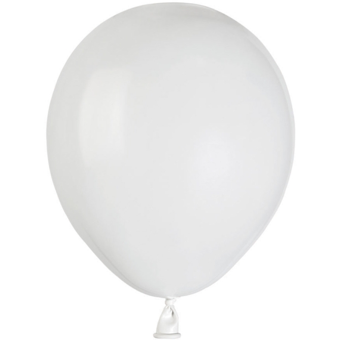 50 Globos Blanco Mate 13cm 