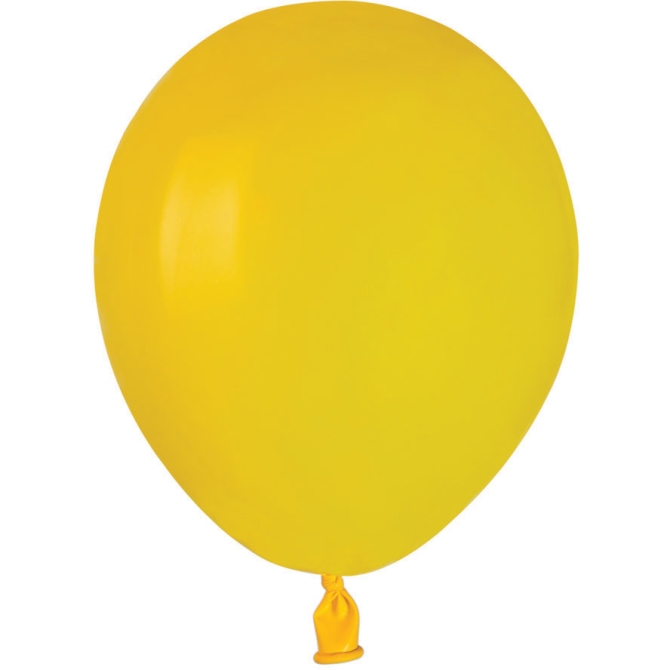 50 Globos Amarillo Mate 13cm 