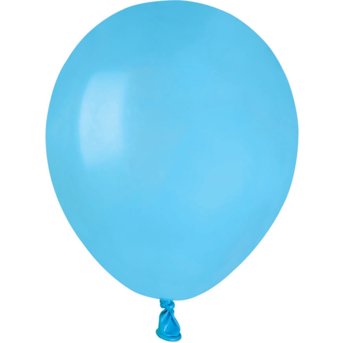 50 Globos Azul Laguna Mate 13cm 