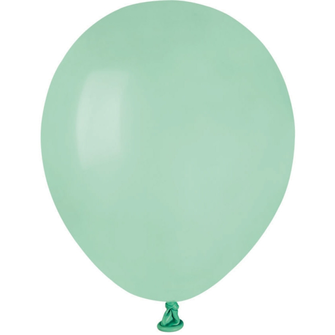 50 Globos Verde Agua Mate 13cm 