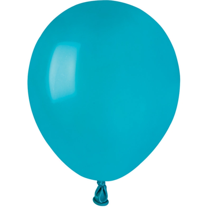 50 Globos Turquesa Mate 13cm 