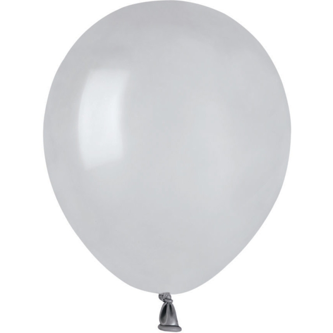 50 Globos Gris Mate 13cm 