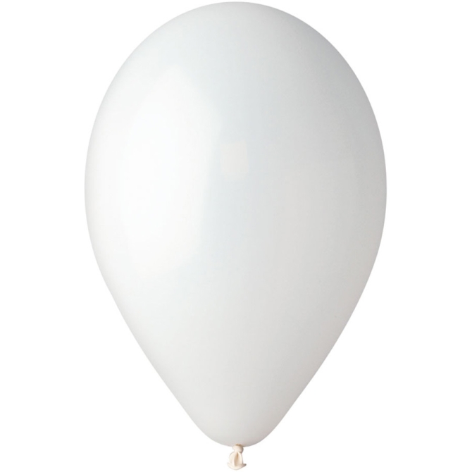 10 Globos Blanco Mate 30cm 