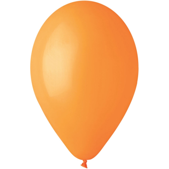 10 Globos Naranja Mate 30cm 