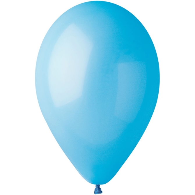 10 Globos Azul Laguna Mate 30cm 