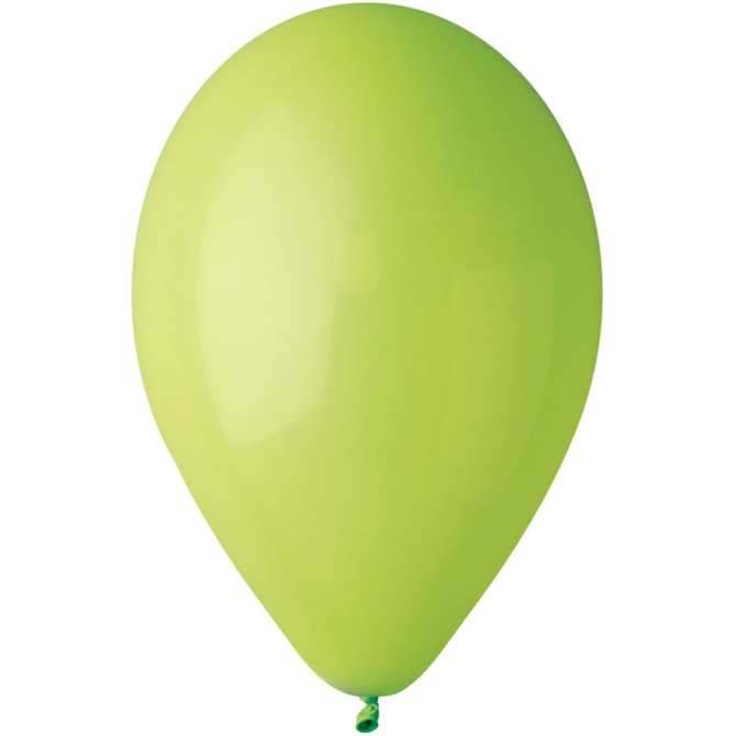 10 Globos Verde Ans Mate 30cm 