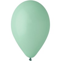 10 Globos Verde Agua Mate 30cm