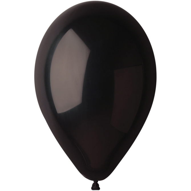 10 Globos Negro Mate 30cm 