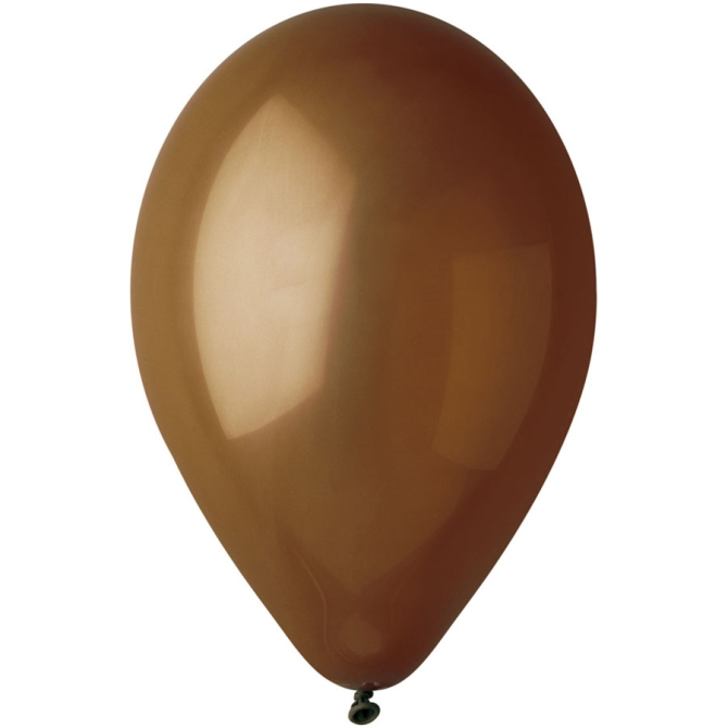 10 Globos Marrn Mate 30cm 