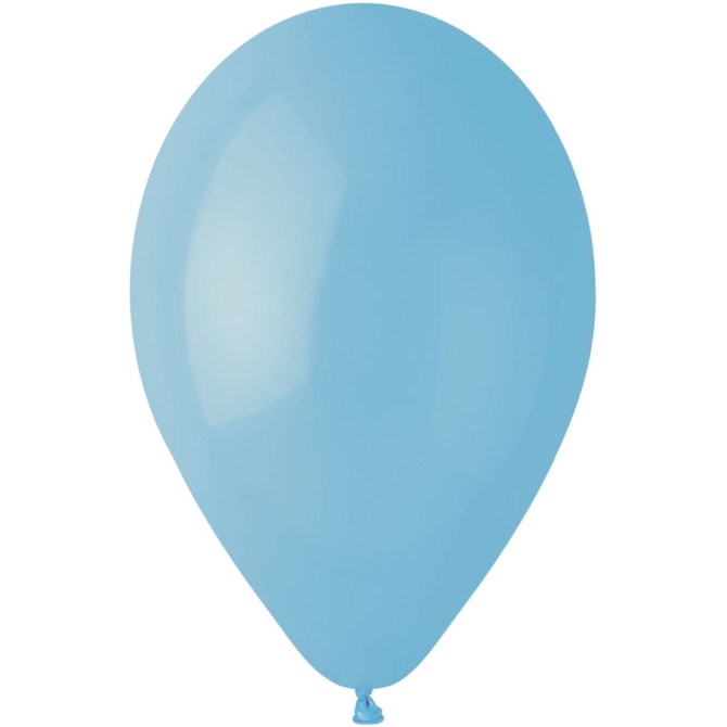 10 Globos Azul Pastel Mate 30cm 