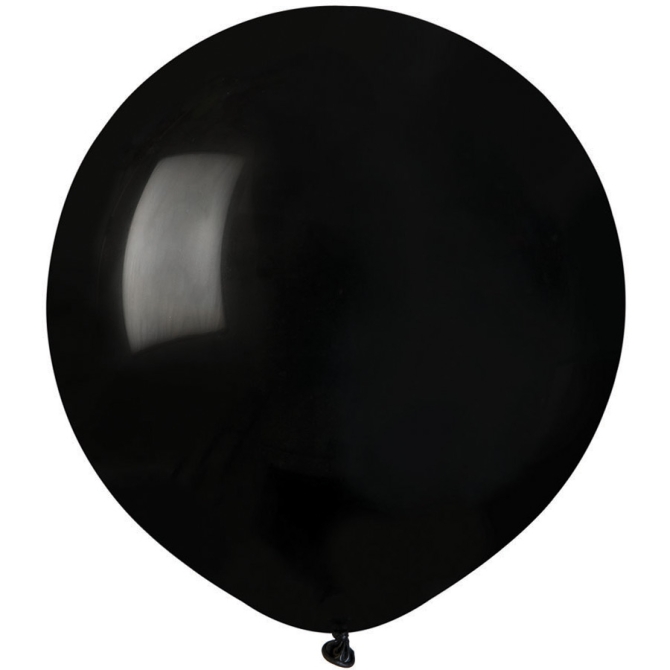 10 Globos Negro Mate 48cm 