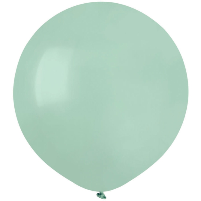 10 Globos Verde Agua Mate 48cm 