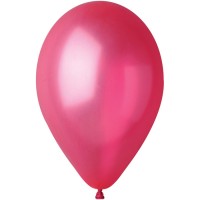 10 Globos Rojo Baya Perlada 30cm