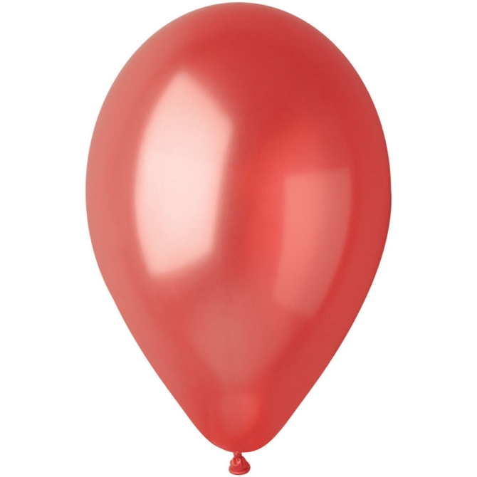 10 Globos Rojo Perlado 30cm 