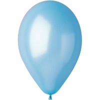 10 Globos Pearly Lagoon Azul 30cm