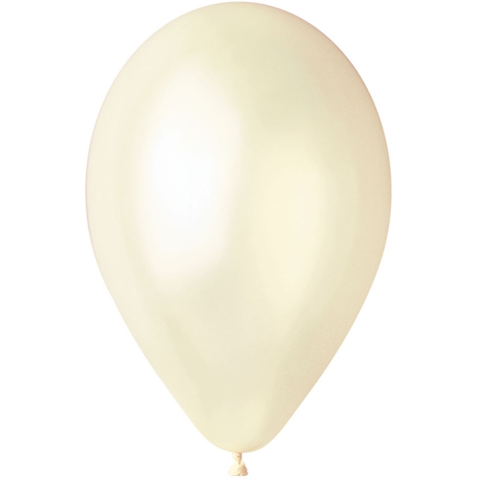 10 Globos Marfil Perlado 30cm 