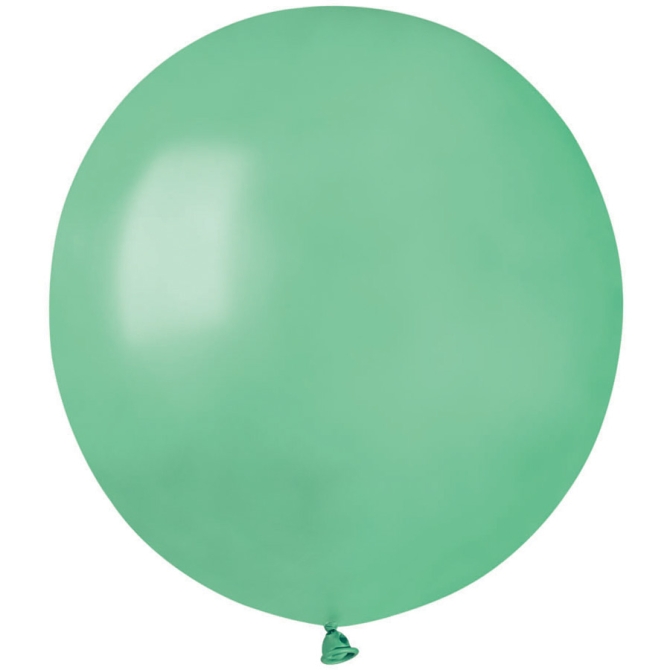 10 Globos Verde Agua Perlada 48cm 