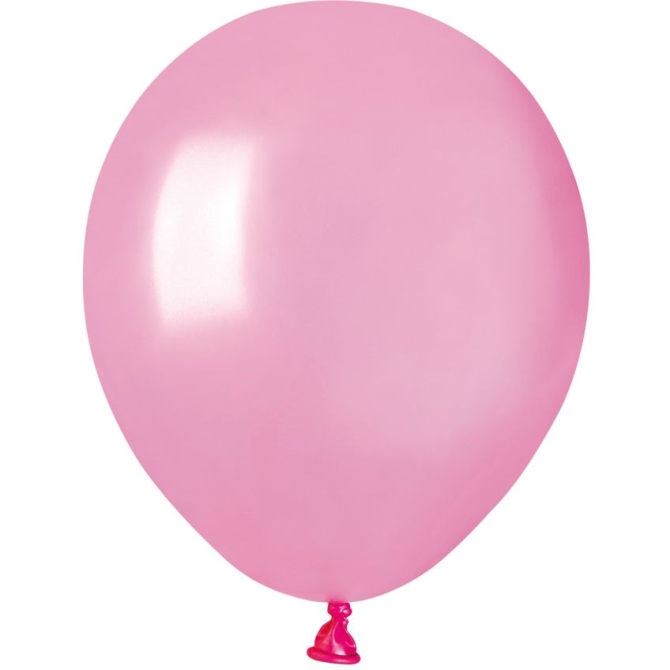 50 Globos Rosa Perlado 13cm 