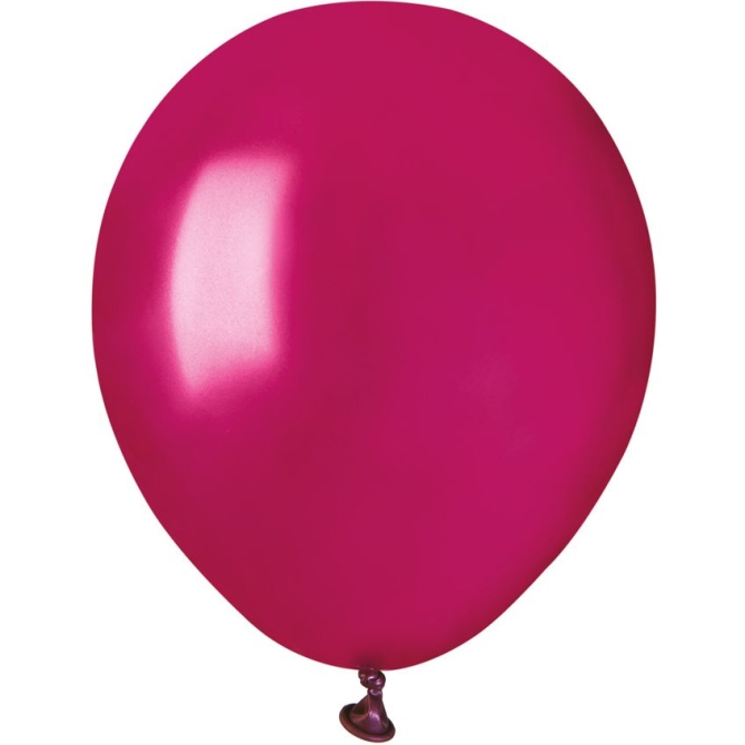 50 Globos Perla Burdeos 13cm 