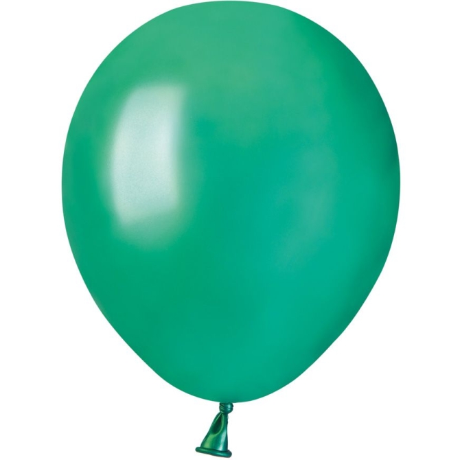 50 Globos Verde Abeto 13cm 