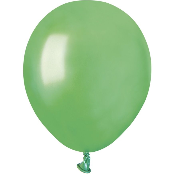 50 Globos Verde Menta Perlado 13cm 