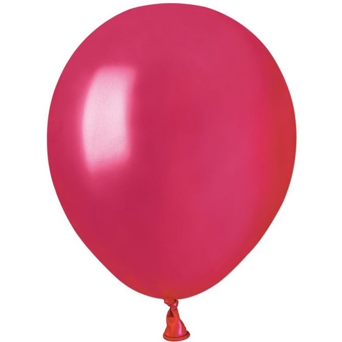 50 Globos Rojo Baya Perlada 13cm 