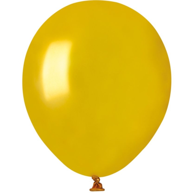 50 Globos Oro Nacarado 13cm 