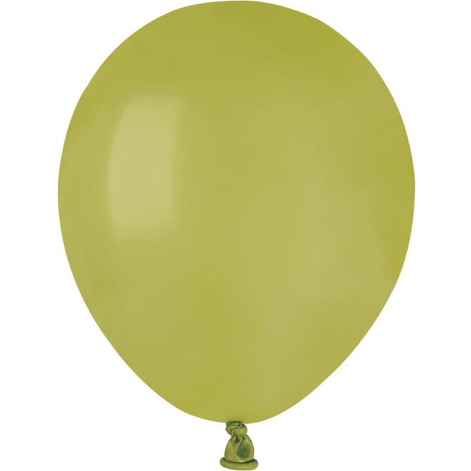 50 Globos Verde Oliva Mate 13cm 